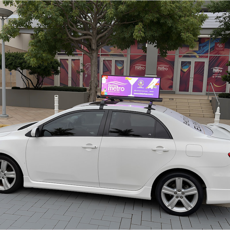 Digital Car Roof Advertising Taxi Led Screen